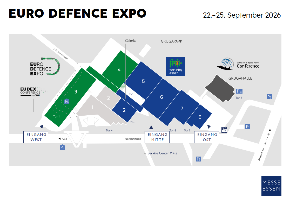 EURO DEFENCE EXPO: 
		EUDEX_2026_Gelaendeplan_Stand 04.09.
	